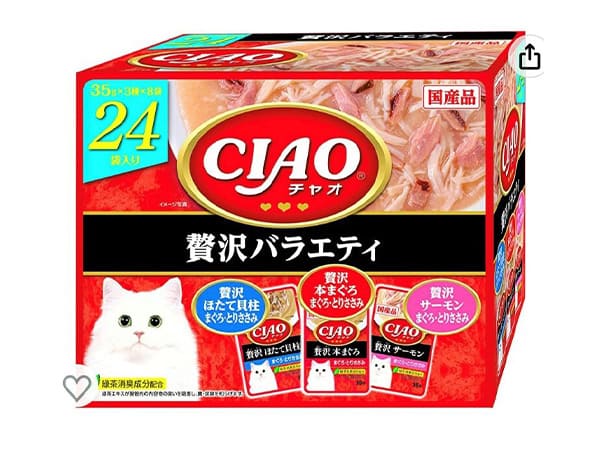 CIAO贅沢バラエティ35g3種類24袋入り