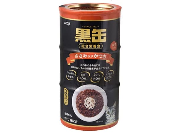 黒缶3缶入り(ささみ/かつお)160g3缶入り3セット